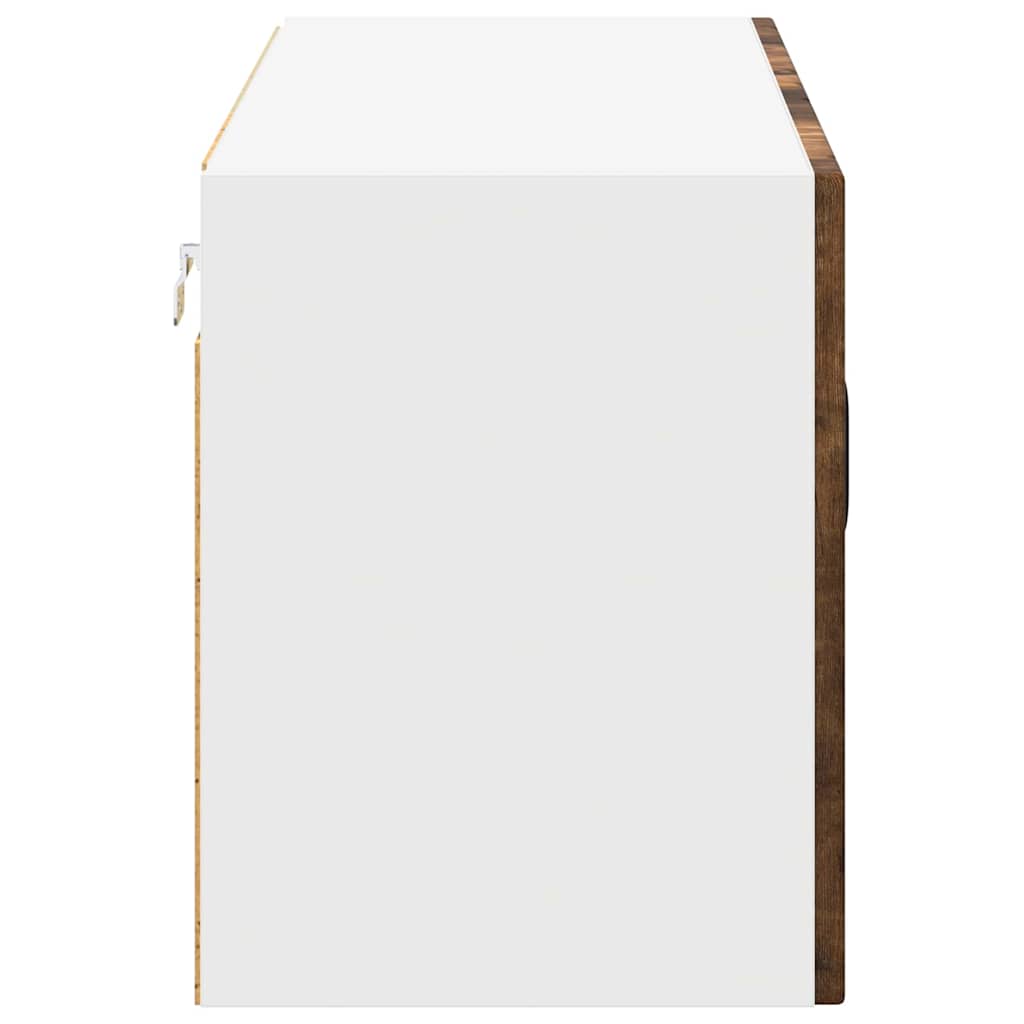 Küchenhängeschrank mit Regal Geräucherte Eiche 80 x 31 x 40 cm